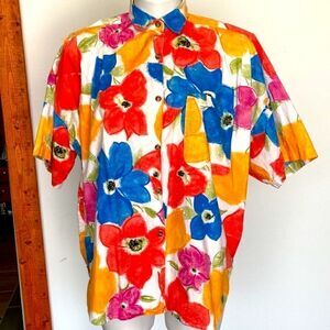 At last floral vintage shirt